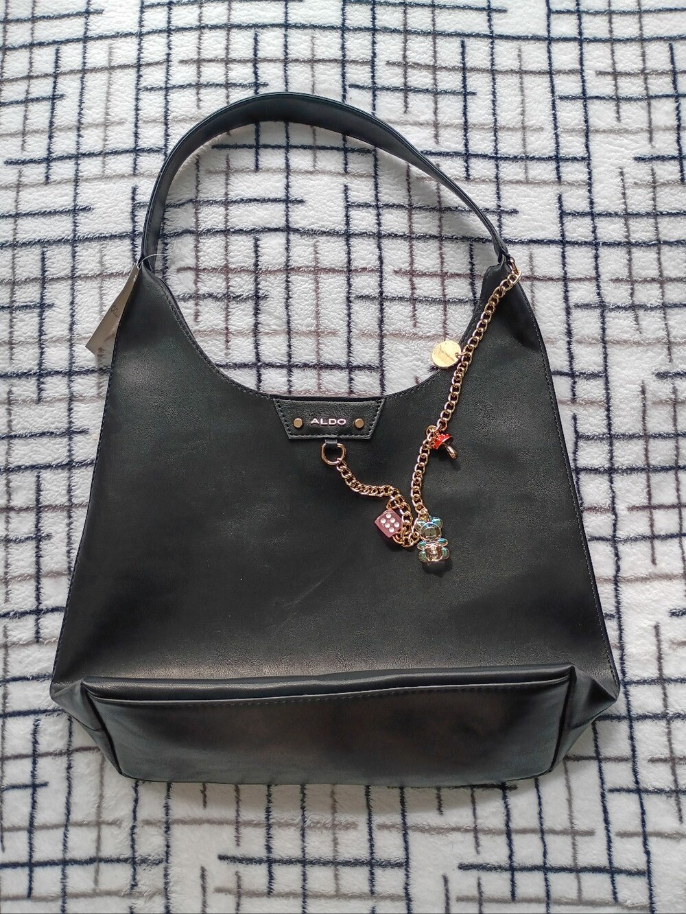 ALDO BALADAR Black Women Hobo Handbag NEW WITH TAGS -Read Description